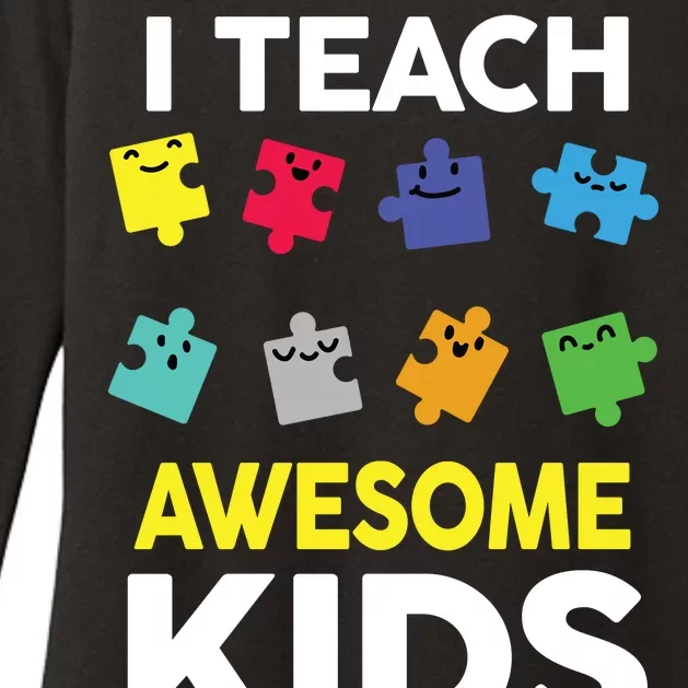 I Teach Awesome Kids Womens CVC Long Sleeve Shirt