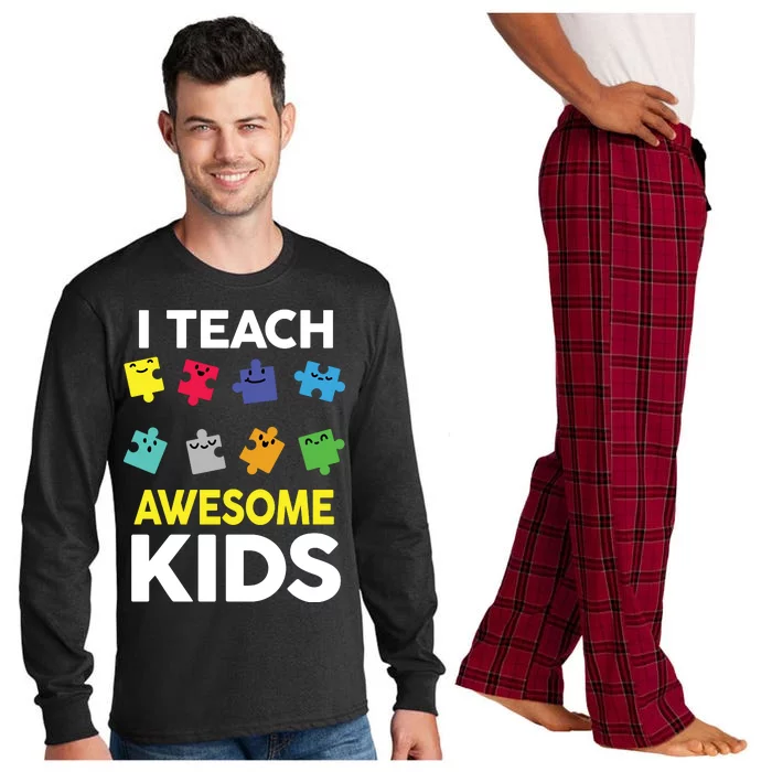 I Teach Awesome Kids Long Sleeve Pajama Set