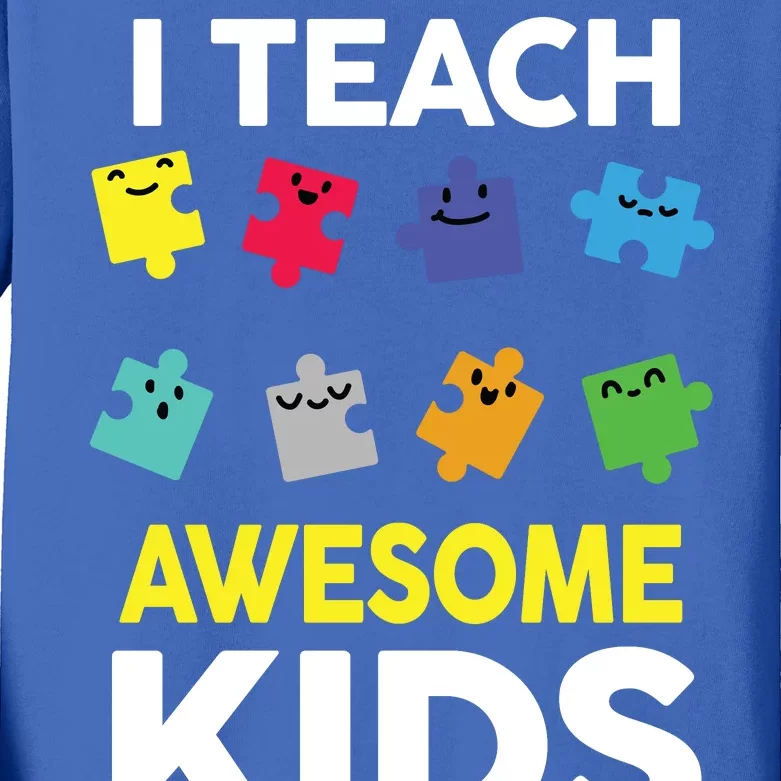 I Teach Awesome Kids Kids Long Sleeve Shirt