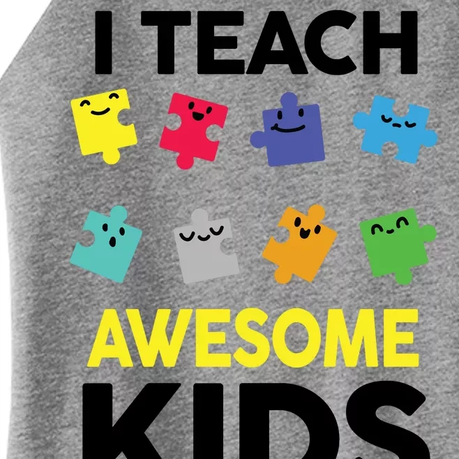 I Teach Awesome Kids Women’s Perfect Tri Rocker Tank