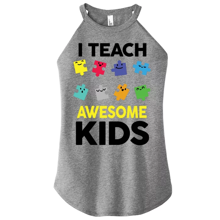 I Teach Awesome Kids Women’s Perfect Tri Rocker Tank