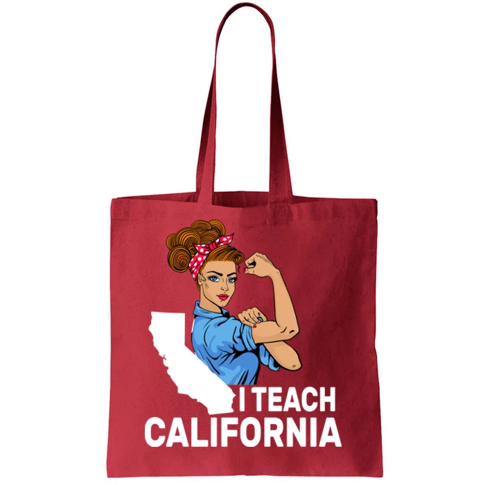 I Teach California State Union Teacher Strike Tote Bag