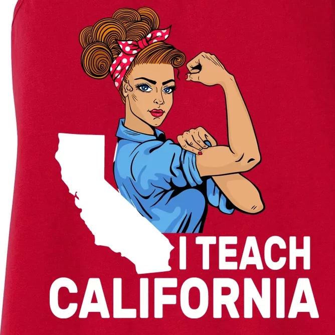 I Teach California State Union Teacher Strike Women's Racerback Tank