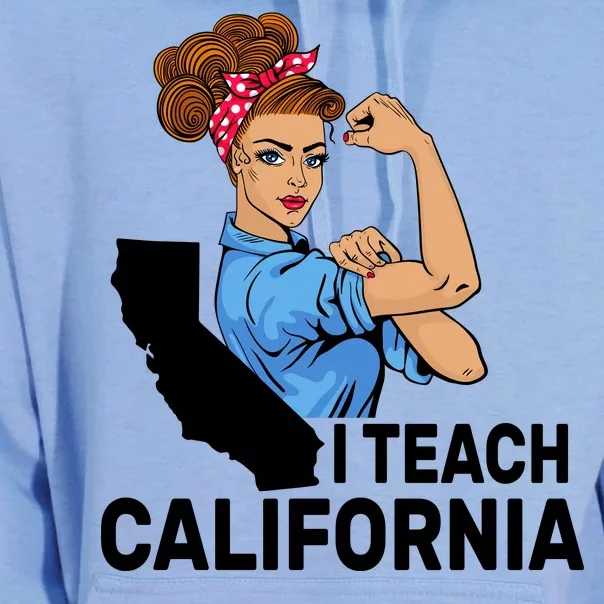 I Teach California State Union Teacher Strike Unisex Surf Hoodie