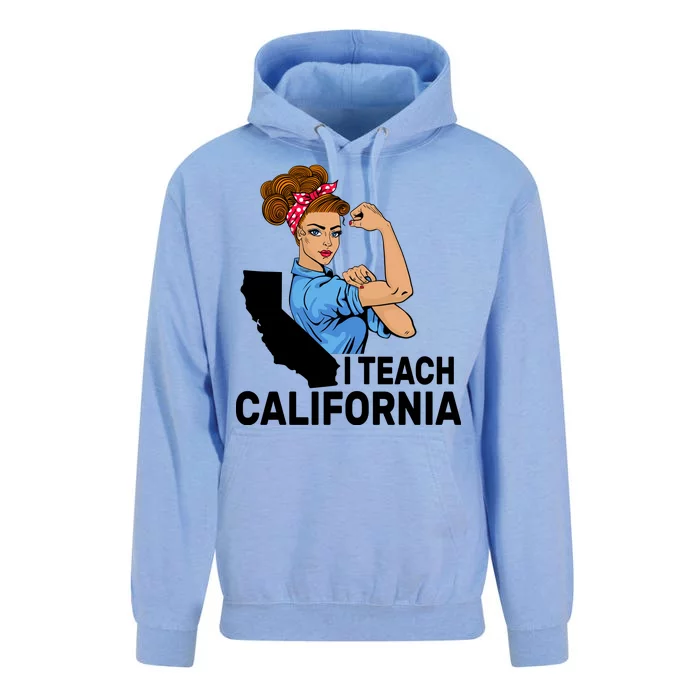 I Teach California State Union Teacher Strike Unisex Surf Hoodie