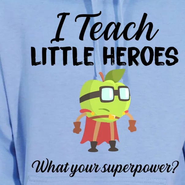 I Teach Little Heroes Unisex Surf Hoodie