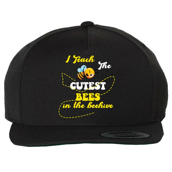 I Teach The Cutest Bees In The Hive Wool Snapback Cap