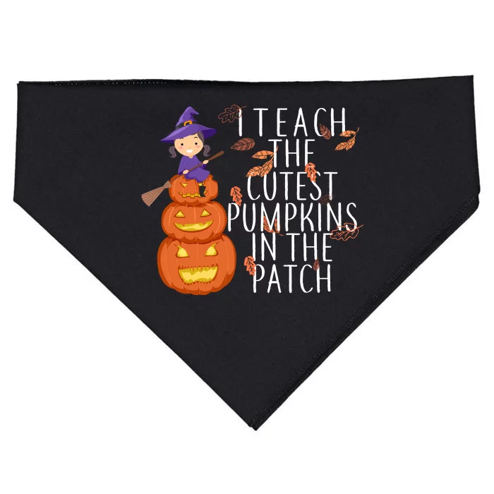 I Teach The Cutest Pumpkins in the Patch USA-Made Doggie Bandana