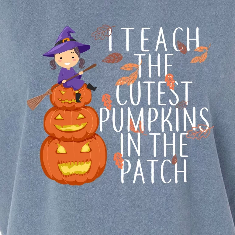 I Teach The Cutest Pumpkins in the Patch Garment-Dyed Women's Muscle Tee