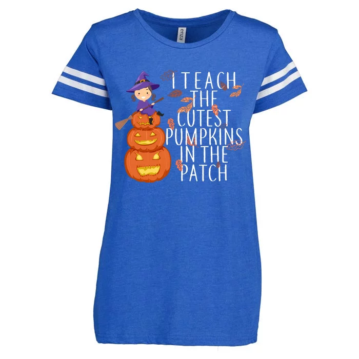 I Teach The Cutest Pumpkins in the Patch Enza Ladies Jersey Football T-Shirt