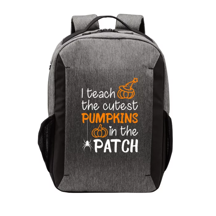 I Teach The Cutest Pumpkins in the Patch Halloween Teacher Vector Backpack