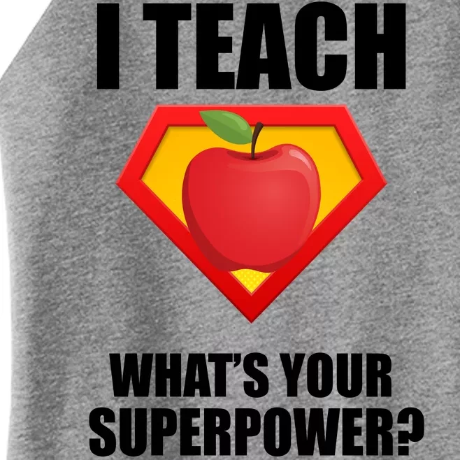 I Teach What Your Superpower? Women’s Perfect Tri Rocker Tank