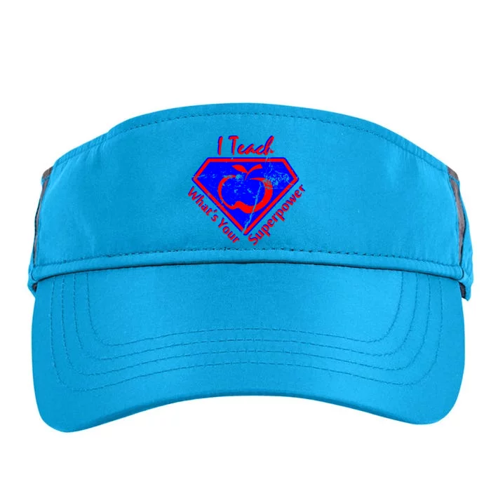 I Teach What's Your Superpower Adult Drive Performance Visor