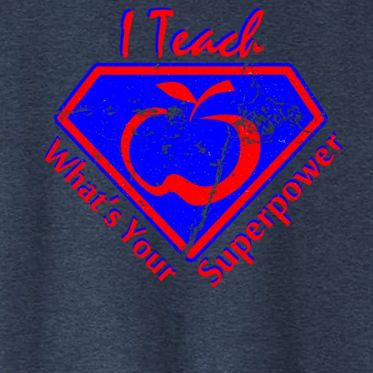 I Teach What's Your Superpower Women's Crop Top Tee