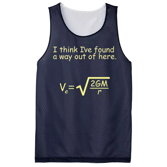 I Think I've Found A Way Out Mesh Reversible Basketball Jersey Tank