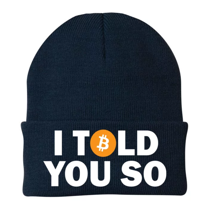 I Told You So Funny Bitcoin Knit Cap Winter Beanie