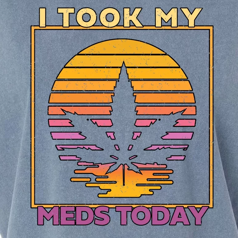 I Took My Meds Today Medical Marijuana Garment-Dyed Women's Muscle Tee