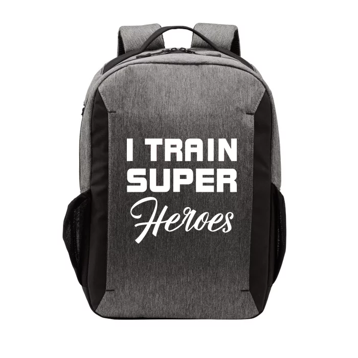 I Train Super Heroes Vector Backpack