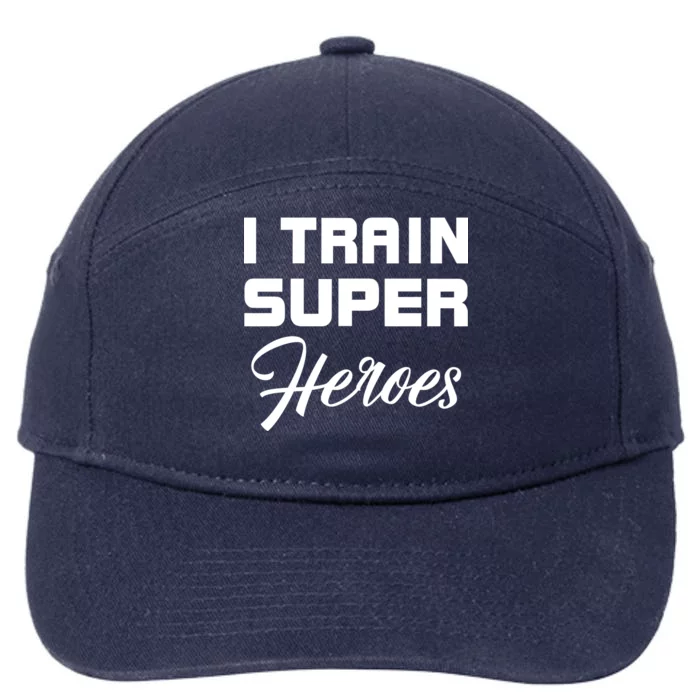 I Train Super Heroes 7-Panel Snapback Hat