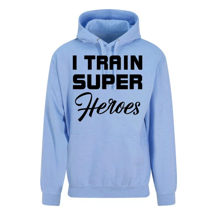 I Train Super Heroes Unisex Surf Hoodie