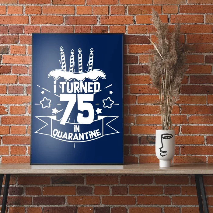 I Turned 75 In Quarantine Birthday Poster