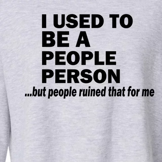 I Used To Be A People Person Cropped Pullover Crew