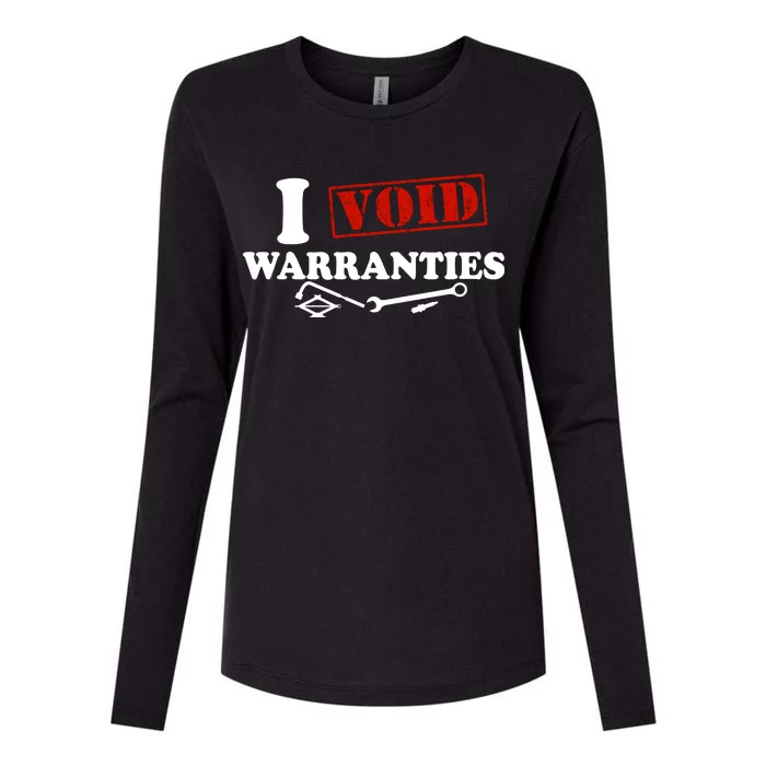 I Void Warranties Womens Cotton Relaxed Long Sleeve T-Shirt