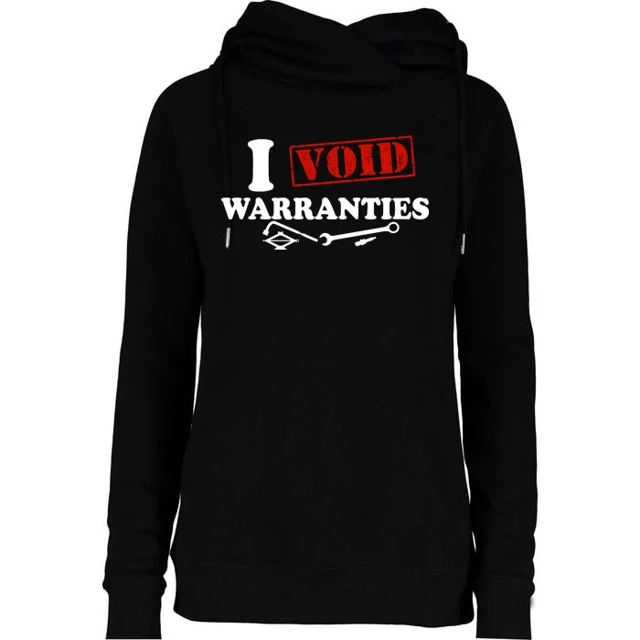 I Void Warranties Womens Funnel Neck Pullover Hood