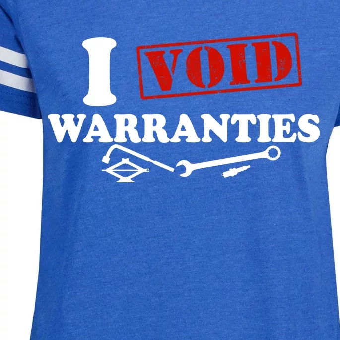 I Void Warranties Enza Ladies Jersey Football T-Shirt