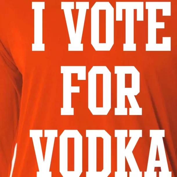 I Vote For Vodka Cooling Performance Long Sleeve Crew