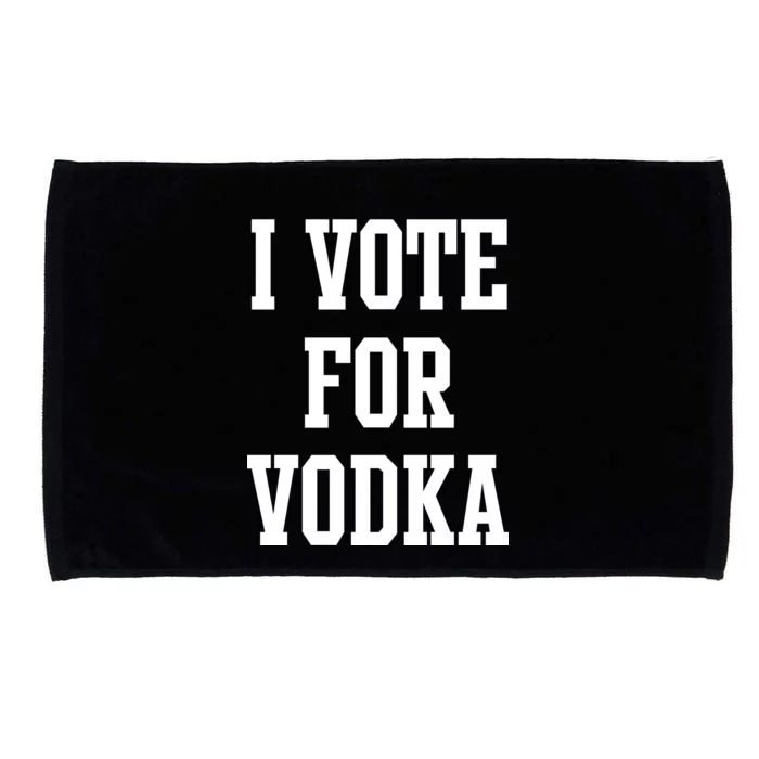 I Vote For Vodka Microfiber Hand Towel