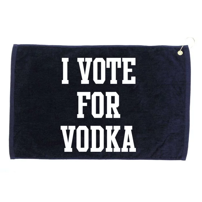 I Vote For Vodka Grommeted Golf Towel