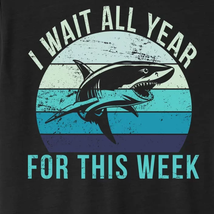 I Wait All Year For This Week Shark ChromaSoft Performance T-Shirt