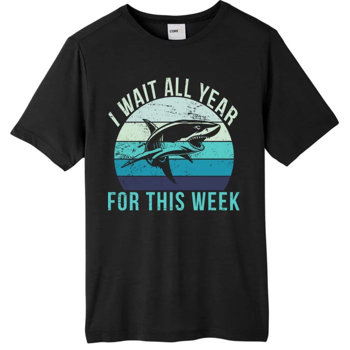 I Wait All Year For This Week Shark ChromaSoft Performance T-Shirt