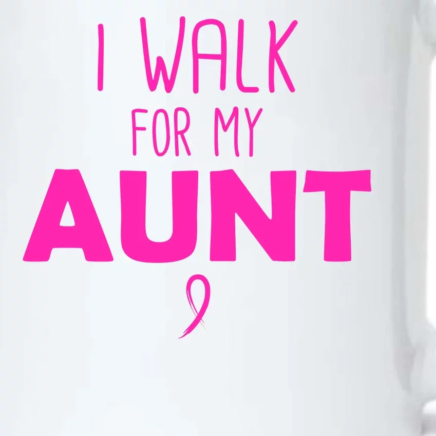 I Walk For My Aunt Breast Cancer Black Color Changing Mug