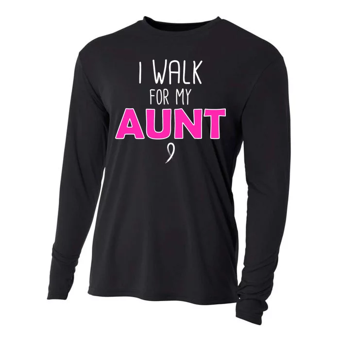 I Walk For My Aunt Breast Cancer Cooling Performance Long Sleeve Crew