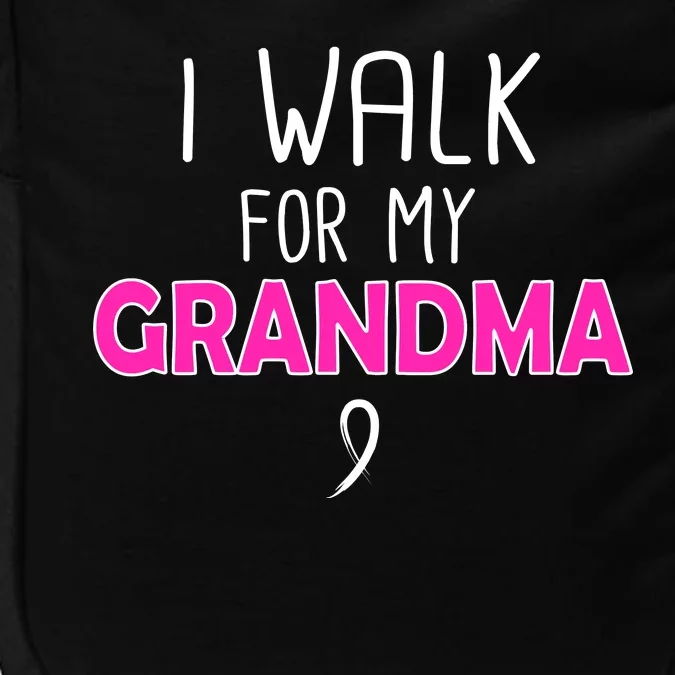 I Walk For My Grandma Breast Cancer Impact Tech Backpack