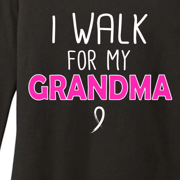 I Walk For My Grandma Breast Cancer Womens CVC Long Sleeve Shirt