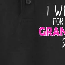 I Walk For My Grandma Breast Cancer Dry Zone Grid Performance Polo