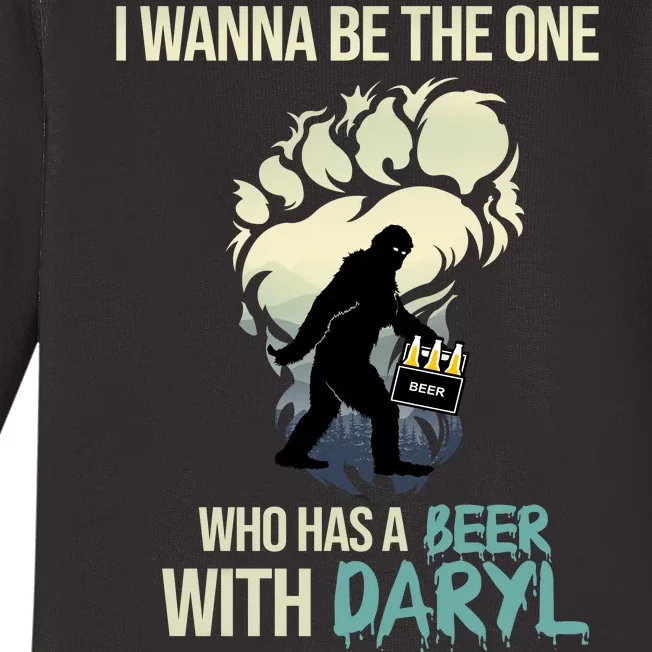 I Wanna Be The One Who Has A Beer With Daryl Baby Long Sleeve Bodysuit