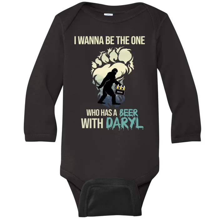 I Wanna Be The One Who Has A Beer With Daryl Baby Long Sleeve Bodysuit