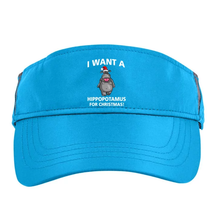 I Want A Hippopotamus For Christmas Adult Drive Performance Visor