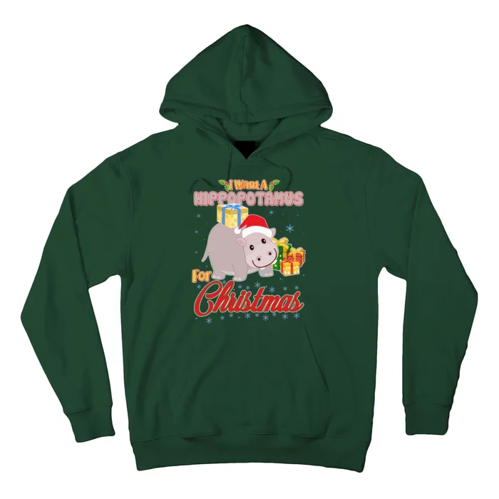 I Want A Hippopotamus for Christmas Classic Song Hoodie