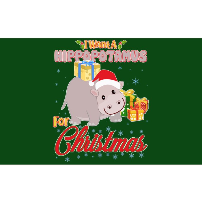 I Want A Hippopotamus for Christmas Classic Song Bumper Sticker