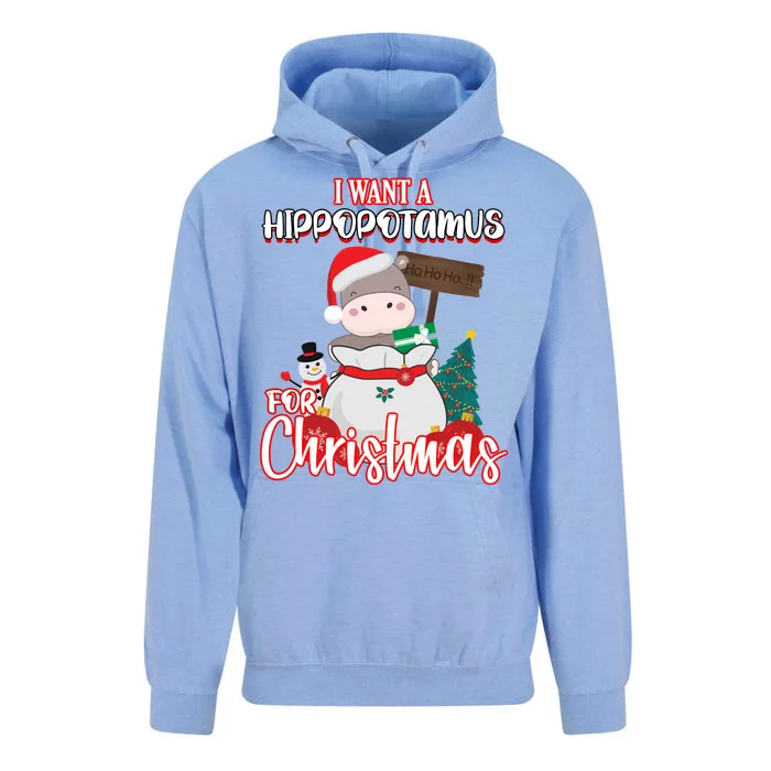 I Want A Hippopotamus For Christmas Ho Ho Ho Unisex Surf Hoodie