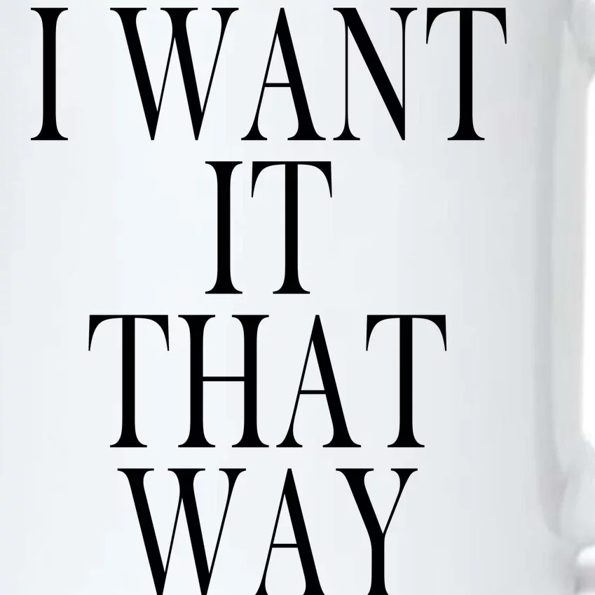 I Want It That Way Funny Music Band Song Black Color Changing Mug