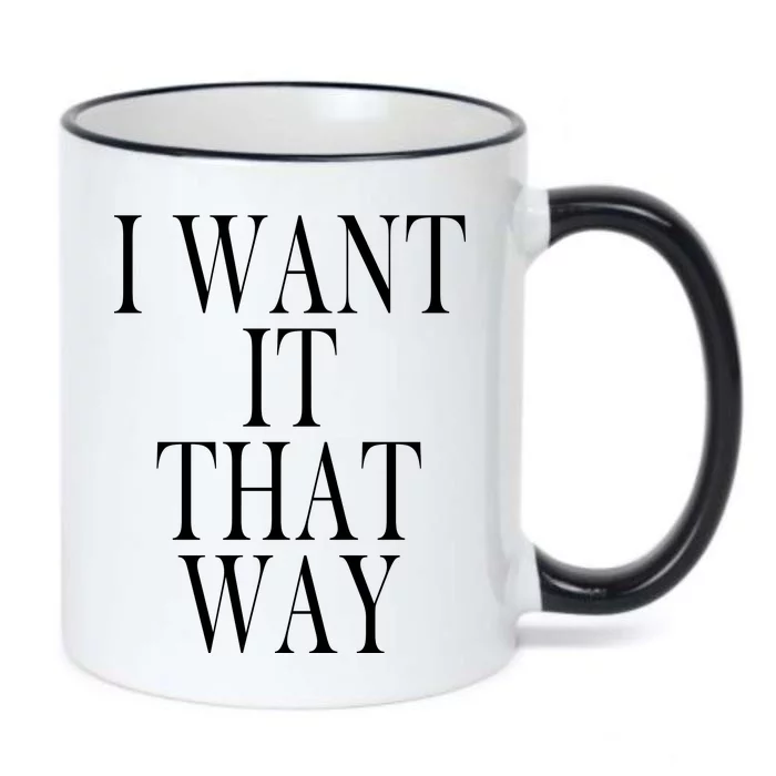 I Want It That Way Funny Music Band Song Black Color Changing Mug