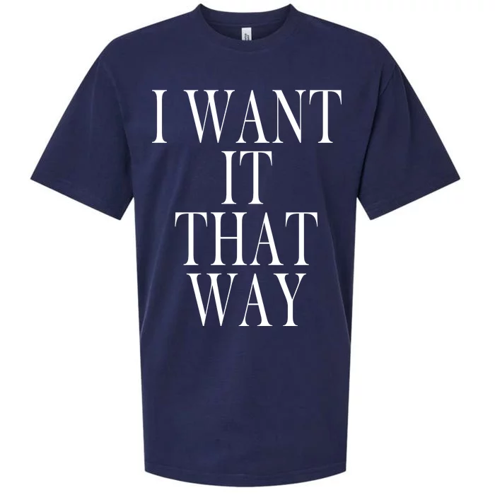 I Want It That Way Funny Music Band Song Sueded Cloud Jersey T-Shirt