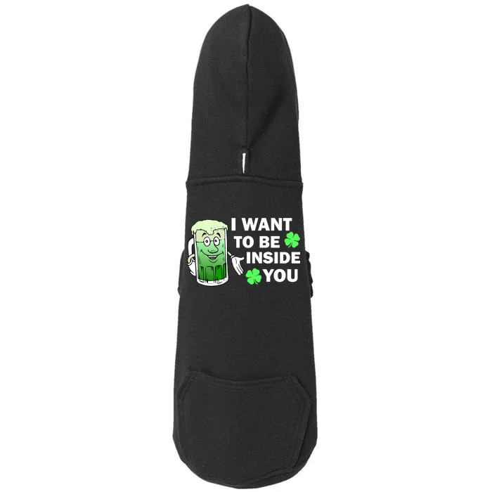 I Want To Be Inside You Beer Doggie 3-End Fleece Hoodie