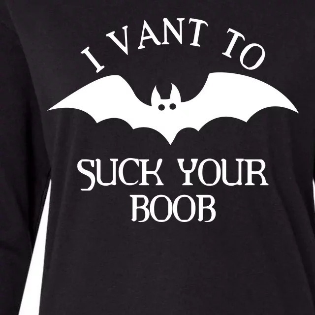 I Want To Suck Your Boob Womens Cotton Relaxed Long Sleeve T-Shirt